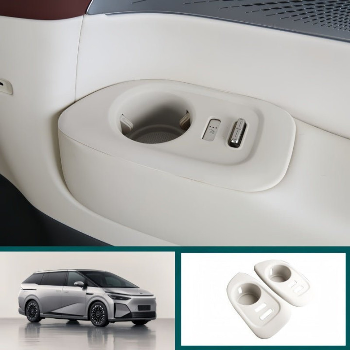 Eco Silicone 3rd Row Door Cup Holder Sleeve for 2026 XPENG X9