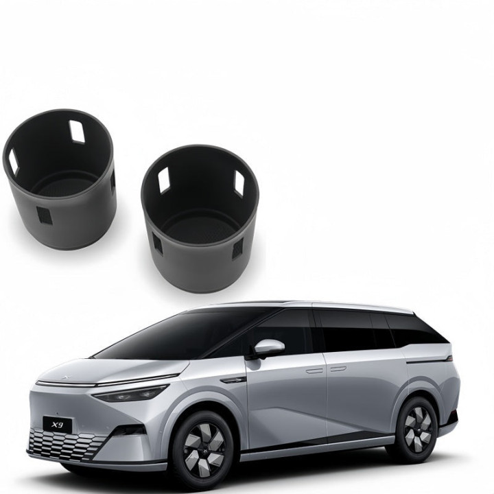 Eco Silicone Center Cup Holder Insert for 2024-2026 XPENG X9