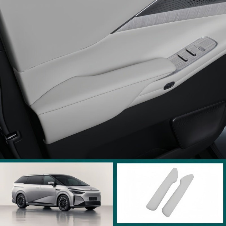 Napa Wrapped ABS Inner Door Handle Cover for 2024-2026 XPENG X9