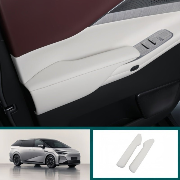 Napa Wrapped ABS Inner Door Handle Cover for 2024-2026 XPENG X9