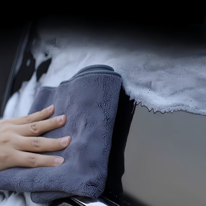 Dual Layer Plush Leather Wash Towel for Geely