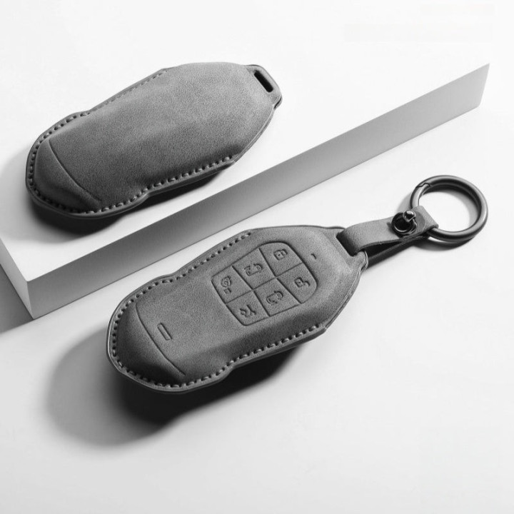 Premium Leather Key Fob Cover for Xpeng X9