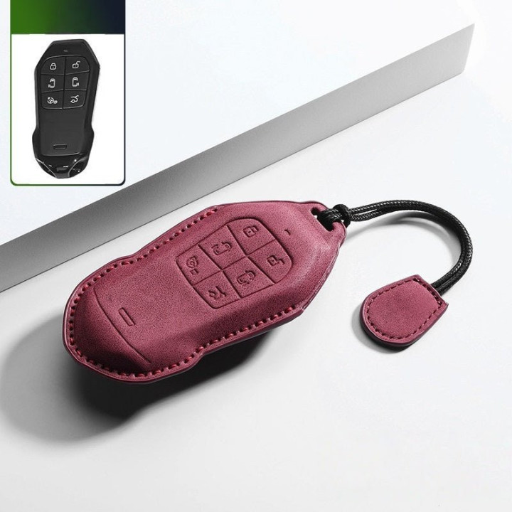 Premium Leather Key Fob Cover for Xpeng X9