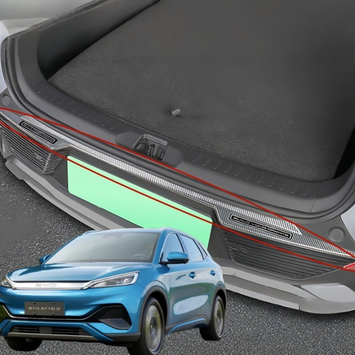 Carbon Fiber Rear Trunk Sill Protector for BYD Atto 3 2023-2026