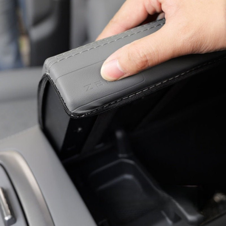 Nappa Leather Center Console Armrest Cover for Zeekr 7X