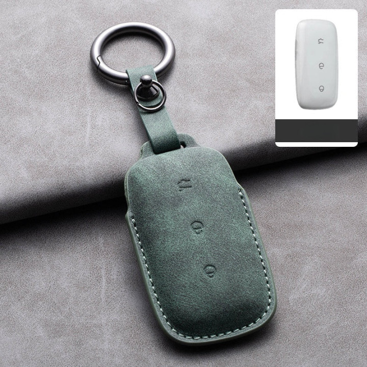 Genuine Leather Key Fob Cover for  Geely EX5/Geely Starray EM-i/Geely EX5 EM-I