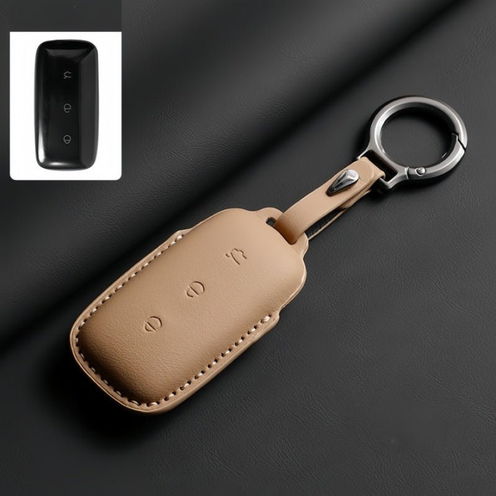 Leather Key Fob Cover for Geely EX5 / Geely Starray EM-i