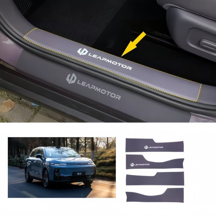 Leather Door Sill Protector for Leapmotor B10