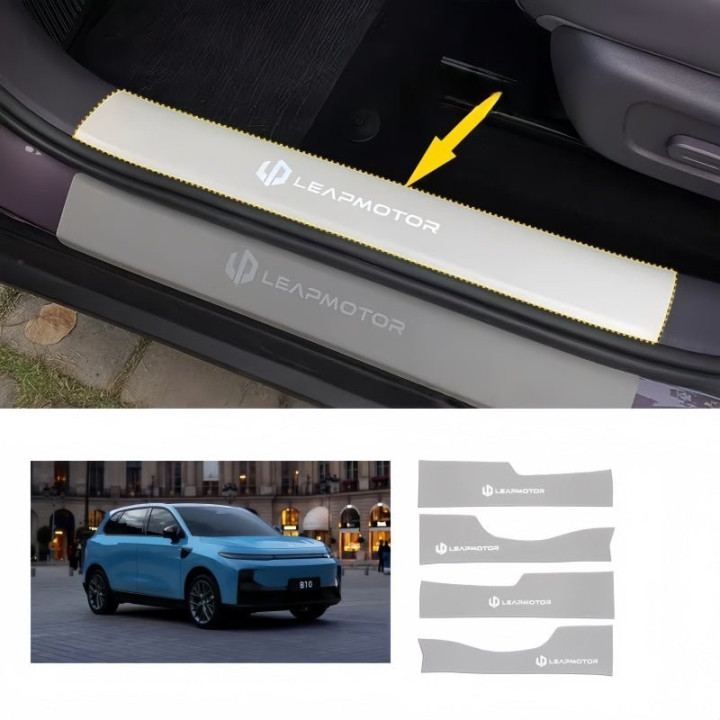Leather Door Sill Protector for Leapmotor B10