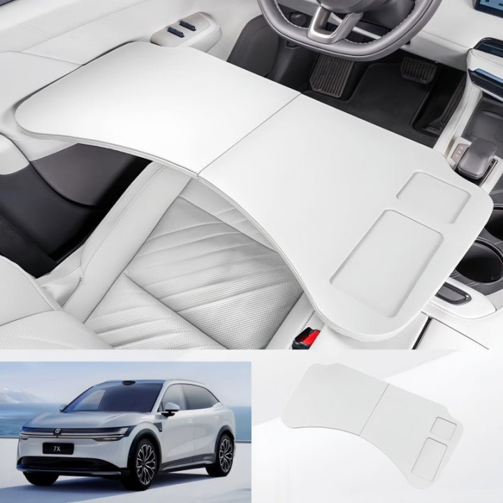 Foldable Leather Car Desk for Zeekr