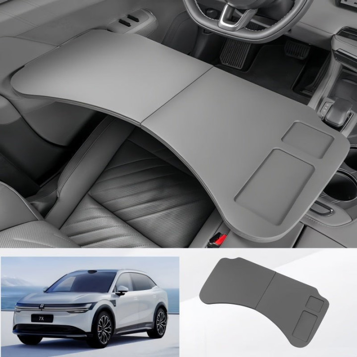 Foldable Leather Car Desk for Zeekr