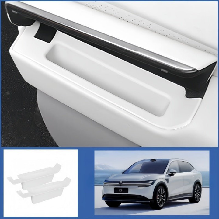 Door Hidden Storage Box Silicone Liner for Zeekr 7X (2Pcs)