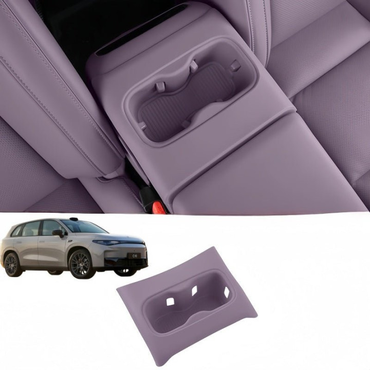 Second Row Armrest Cup Holder Liner for Leapmotor C10