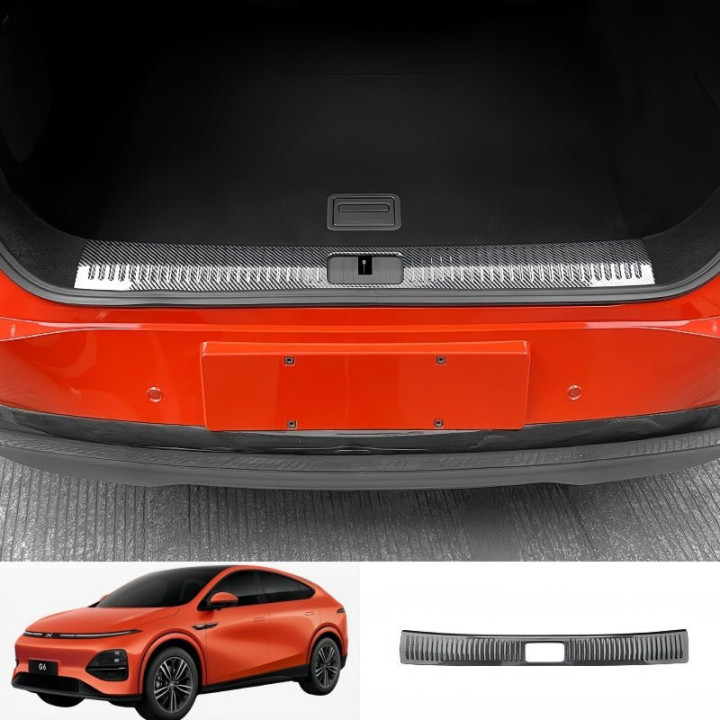 Carbon Fiber ABS Trunk Sill Guard Protector for 2023-2026 XPENG G6