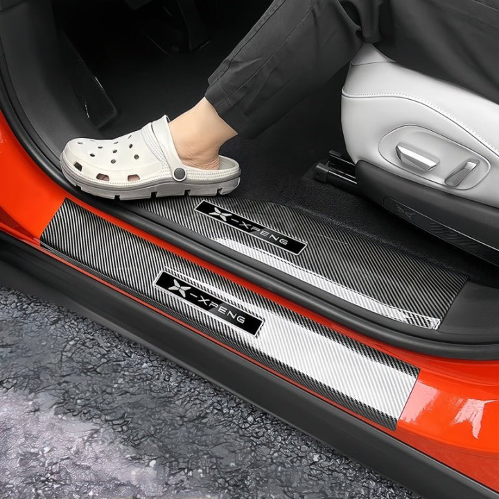 Carbon Fiber Door Sill Guard Protector for 2023-2026 XPENG G6