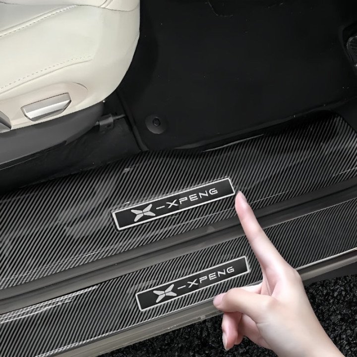 Carbon Fiber Door Sill Guard Protector for 2023-2026 XPENG G6
