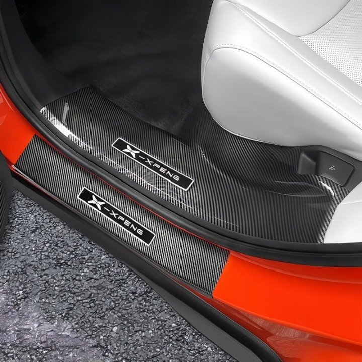 Carbon Fiber Door Sill Guard Protector for 2023-2026 XPENG G6