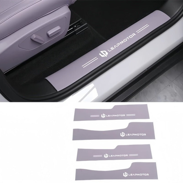 Leather Door Sill Protectors for Leapmotor C10