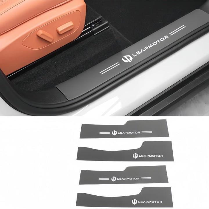 Leather Door Sill Protectors for Leapmotor C10