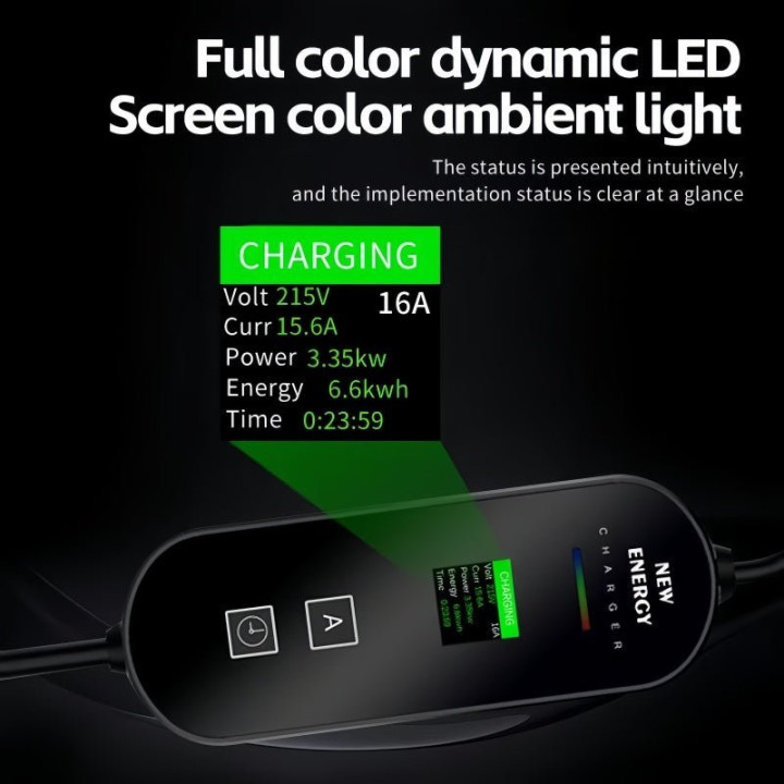 Type 2 Portable EV Charger for BYD Xpeng Zeekr Leapmotor Geely