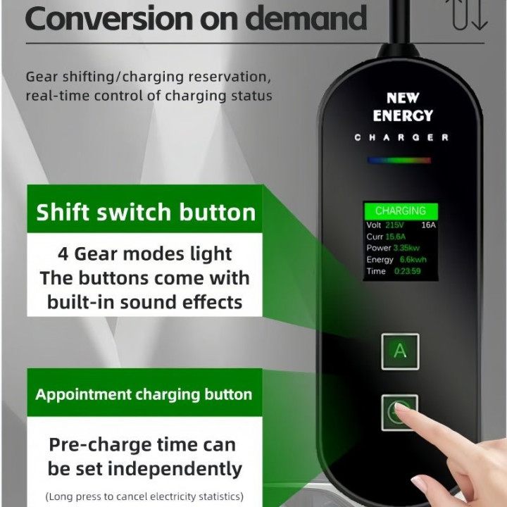 Type 2 Portable EV Charger for BYD Xpeng Zeekr Leapmotor Geely