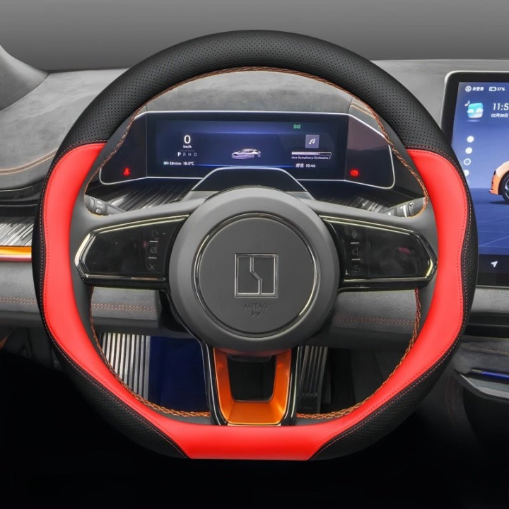 Premium Leather Steering Wheel Cover for ZEEKR 001 & 009