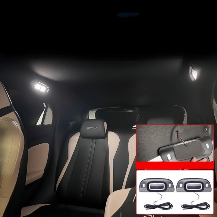Rear Seat LED Reading Light for BYD Dolphin Surf/Seagull (2 Pcs)
