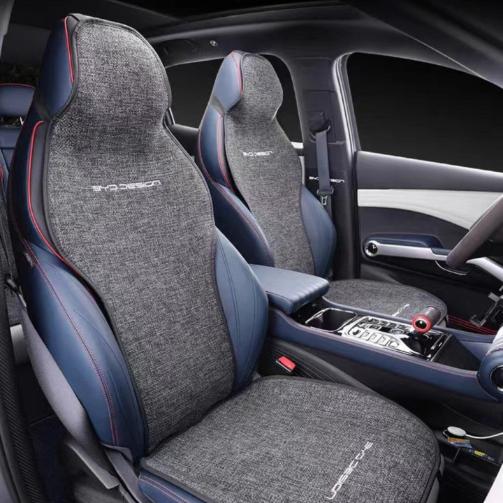 For BYD Atto 3,Dolphin Breathable Linen Car Seat Cushion Protect Mat