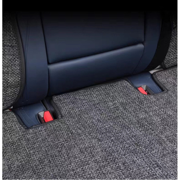 For BYD Atto 3,Dolphin Breathable Linen Car Seat Cushion Protect Mat