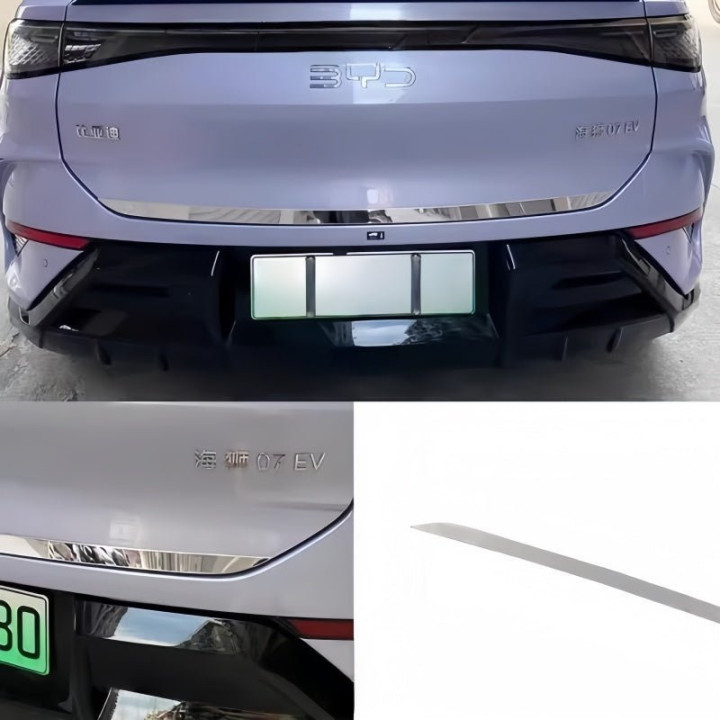 Front & Rear Stainless Steel Decorative Trim Strips for BYD Sealion 7