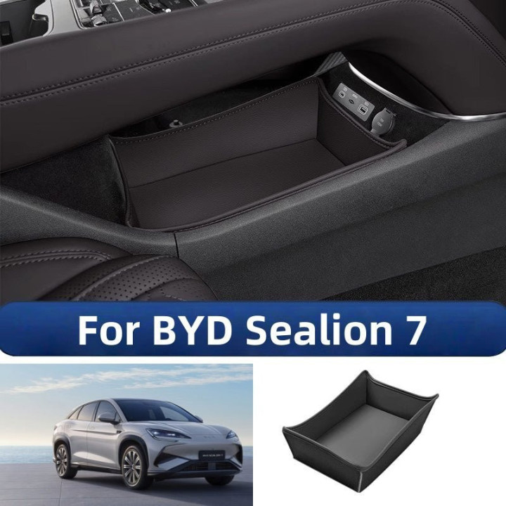 Leather Console Lower Storage Box for BYD Sealion 7