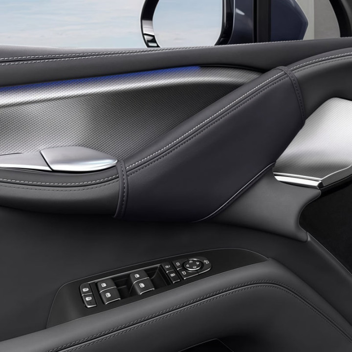 Leather Upper Door Handle Cover for BYD Sealion 7