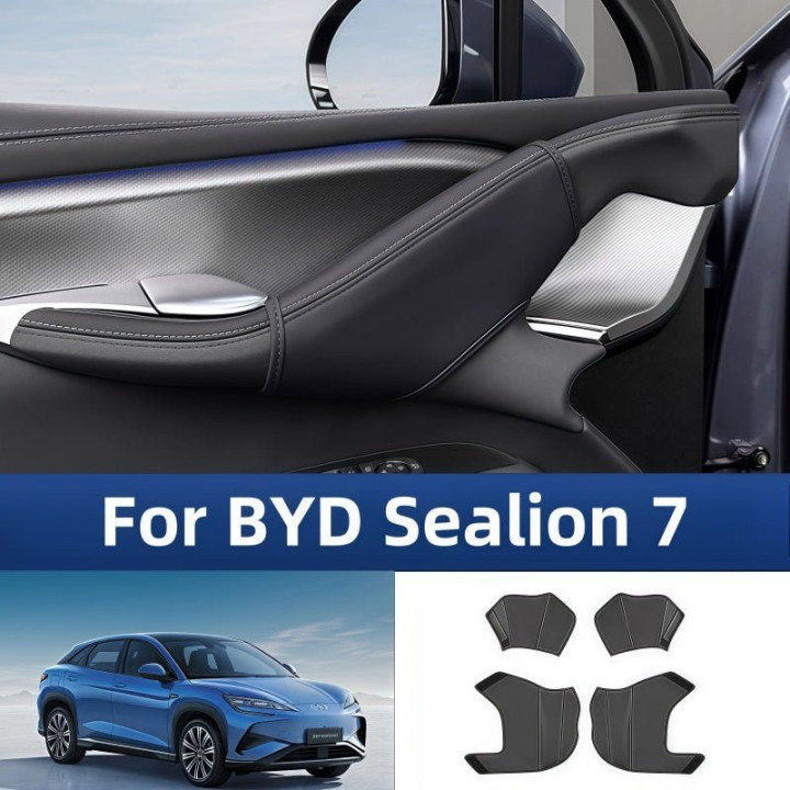 Leather Upper Door Handle Cover for BYD Sealion 7