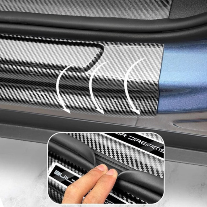 Carbon Fiber ABS Door Sill Protectors for BYD Sealion 7