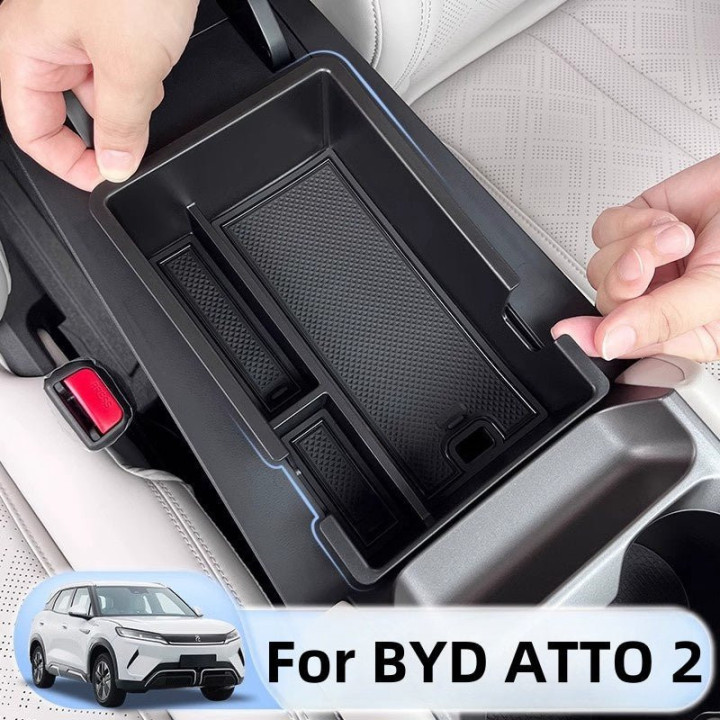 For BYD ATTO 2 Center Console Organizer Tray