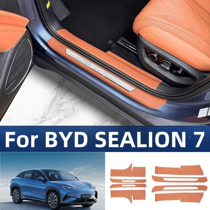 Leather Door Sill Protector for BYD Sealion 7