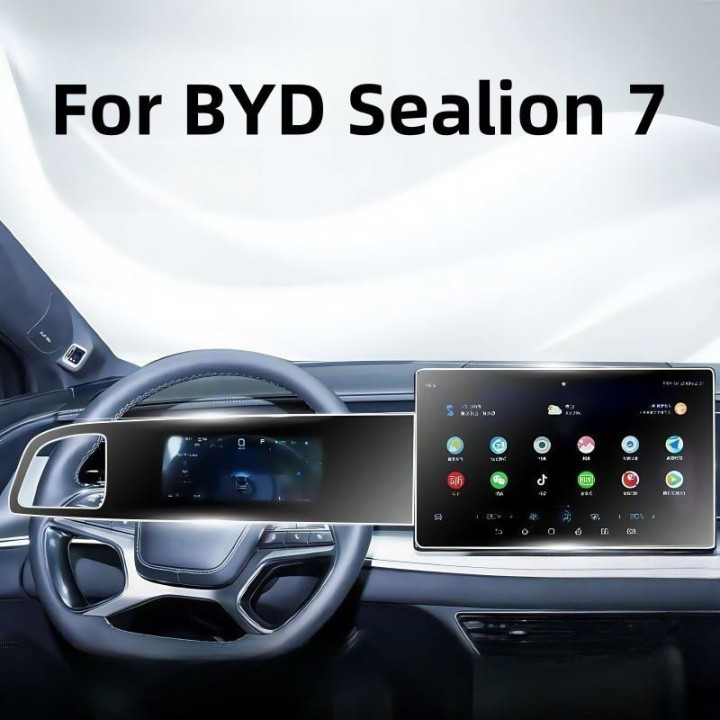 9H Glass Screen Protector for BYD Sealion 7 Dashboard & Navigation