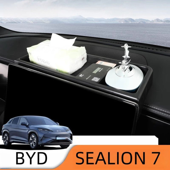 ABS Screen Rear Tissue Storage Box for BYD Sealion 7