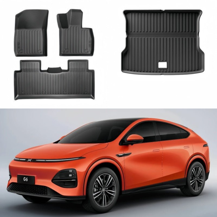 TPE Floor & Trunk Mats for Xpeng G6 2023-2026