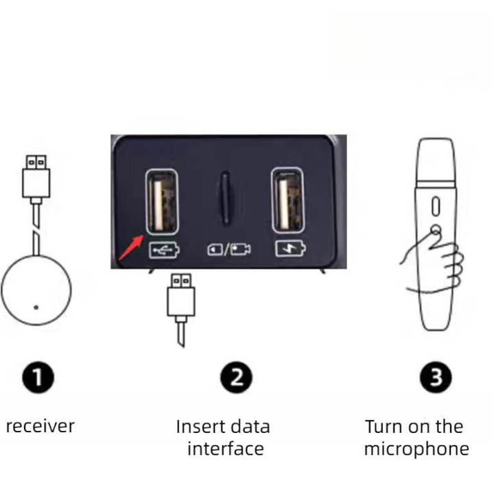 BYD Wireless Microphone Karaoke Mic for BYD
