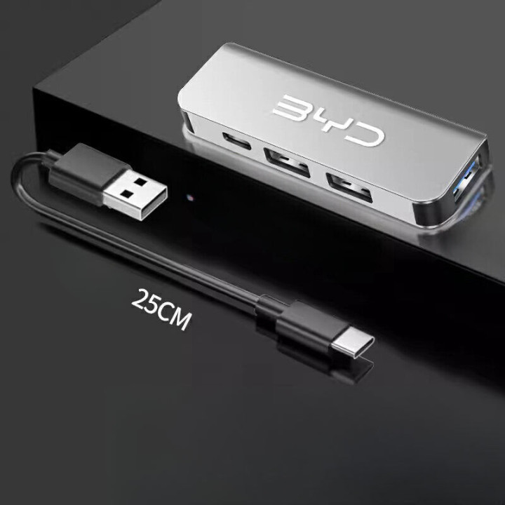 4-in-1 USB Hub Dock Charger for BYD