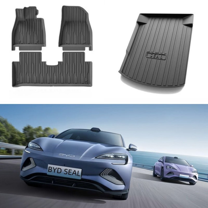 TPE Rubber Floor Mat  & Trunk Mat for BYD Seal