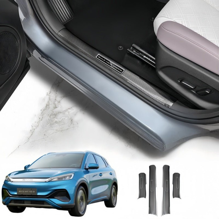 Carbon Fiber Door Sill Protection Bars for BYD ATTO 3 (2023-2026)