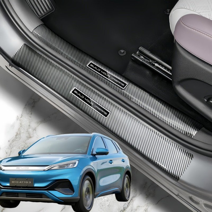 Carbon Fiber Door Sill Protection Bars for BYD ATTO 3 (2023-2026)