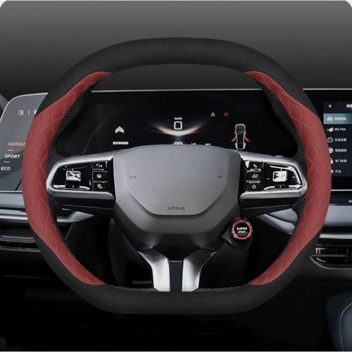 Nappa Leather Steering Wheel Cover for Geely EX5 / E5 / Starray EM-i