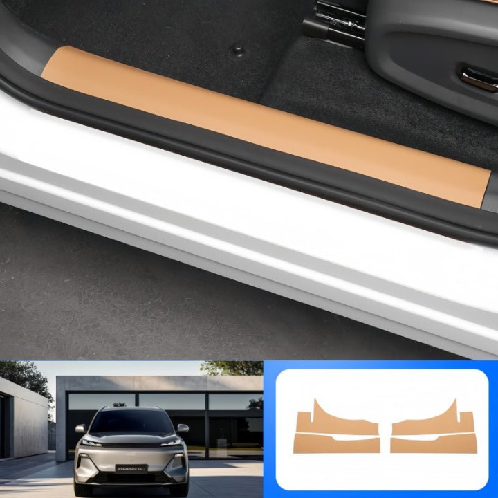 Door Sill Leather Protector Strips for Geely Starray EM-i
