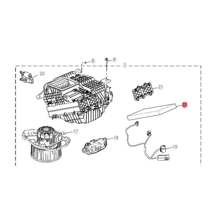 HEPA filtr klimatizace pro MG4