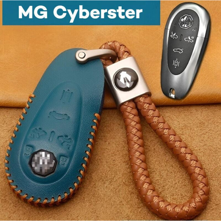 Kožené pouzdro na klíč s přívěskem pro MG Cyberster