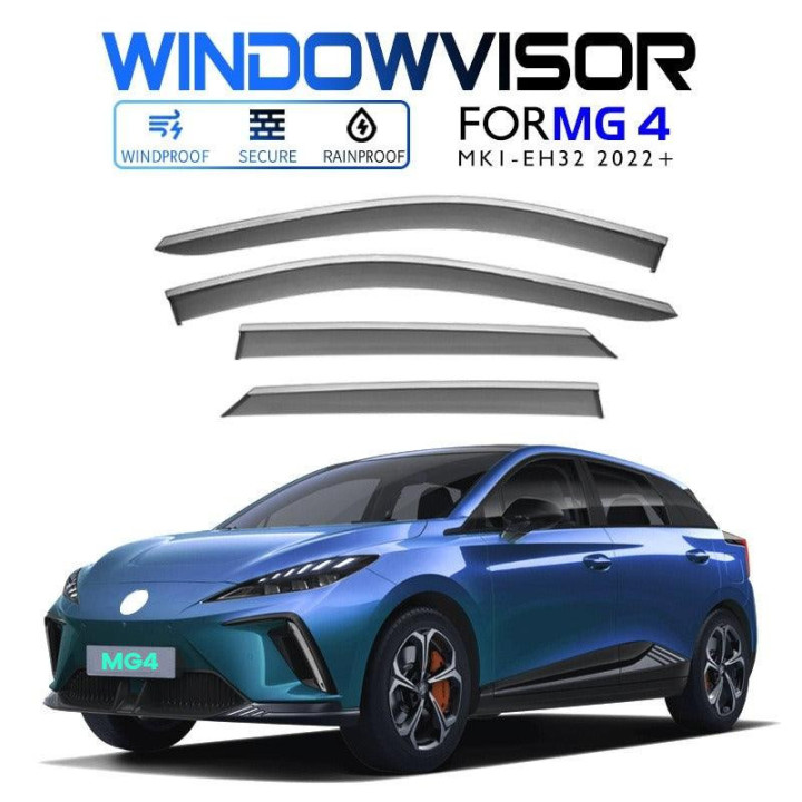 3D deflektory oken pro MG HS, MG ZS, MG3, MG4, MGS5 a MGS6 – foto 2