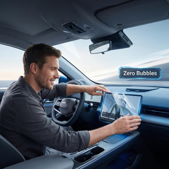Tvrzené sklo na displej navigace pro Omoda 7 – foto 11